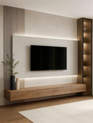 Contemporary TV Wall