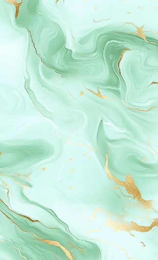 Cool Mint Green and White