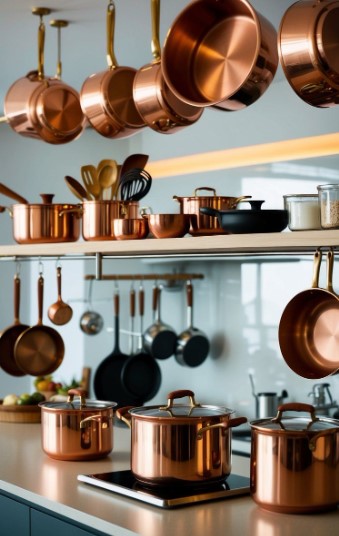 Copper Cookware Showcase