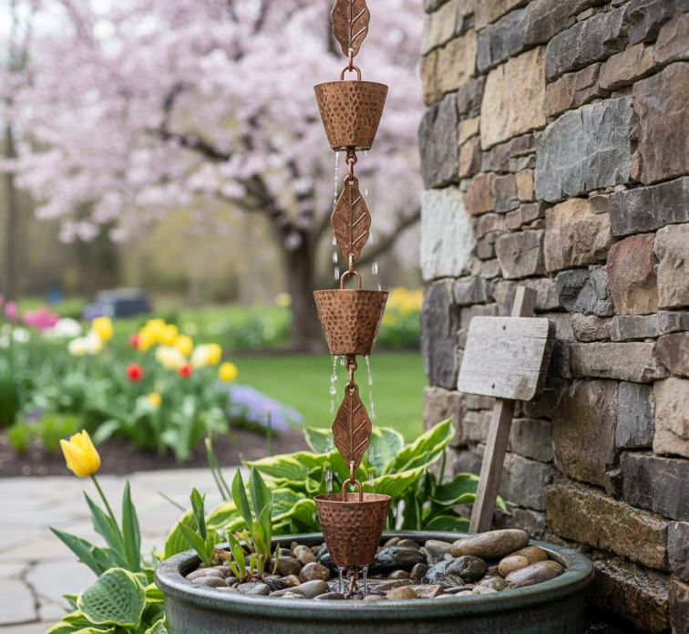 Copper Rain Chains