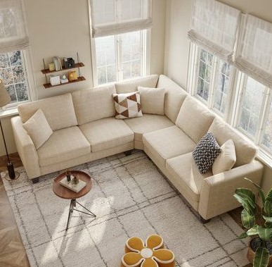 Corner Sofa to Avoid Corridor Effect