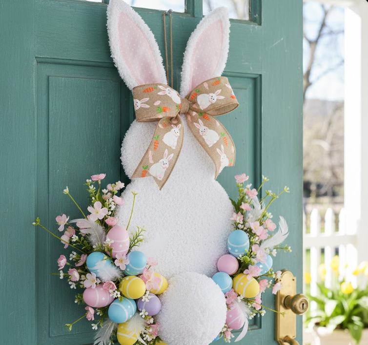 Cottontail Easter Bunny Wreath
