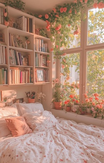 Cozy Cottage Core with Floral Touches