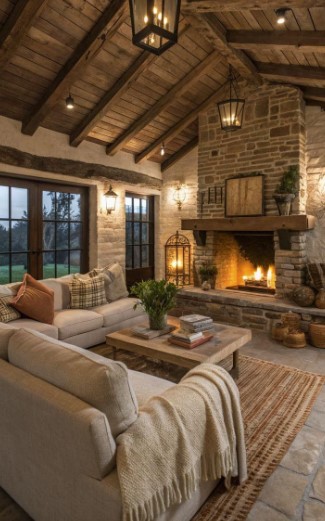 Cozy Farmhouse Living Room