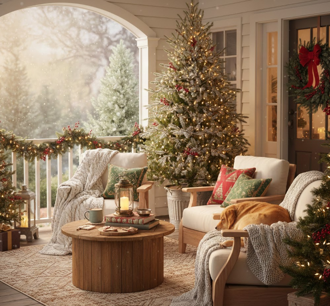 Cozy Porch Seating