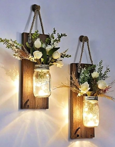 Craft Mason Jar Wall Sconces