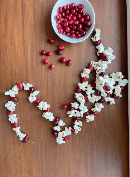 Cranberry and Popcorn Strands