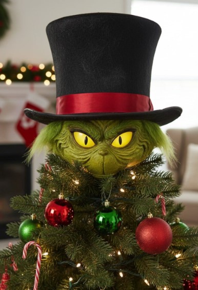 Creative Grinch Tree Toppers