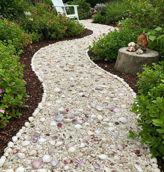 Crushed Seashell Path