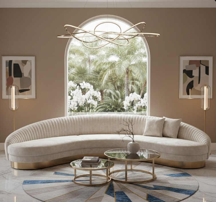 Curved Banana Sofa