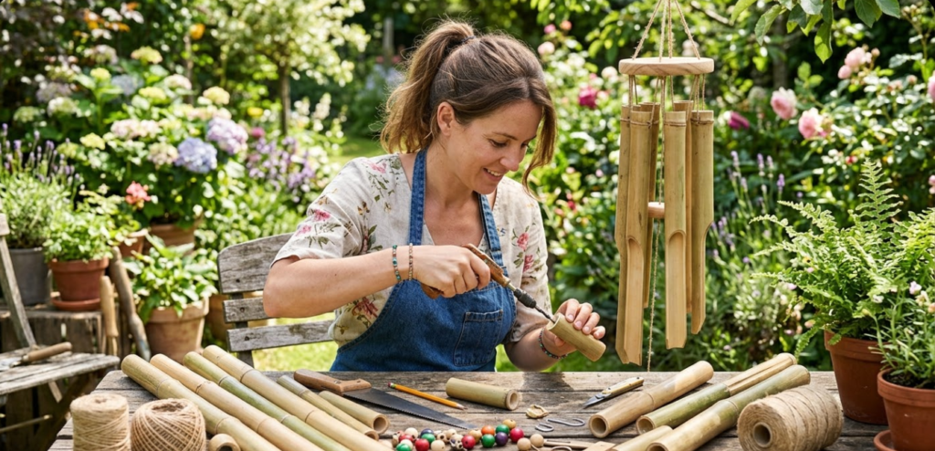 DIY Bamboo Wind Chimes