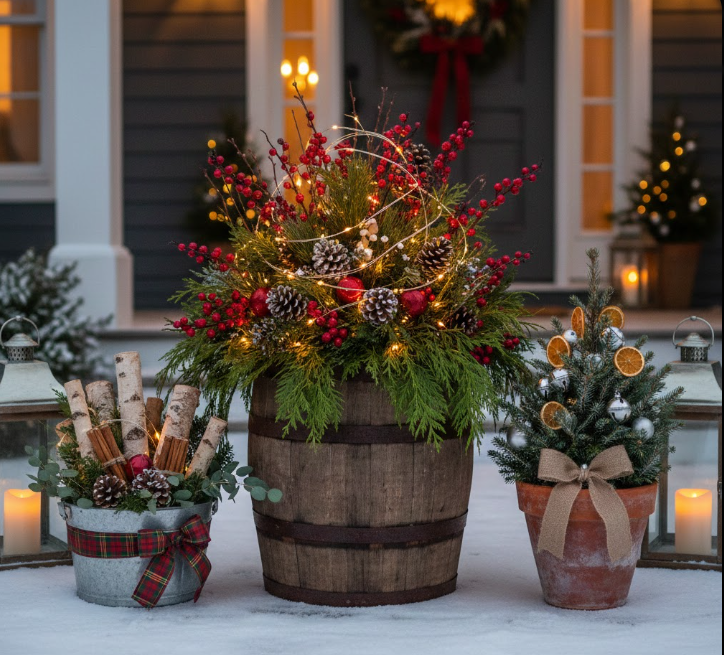  DIY Christmas Planters