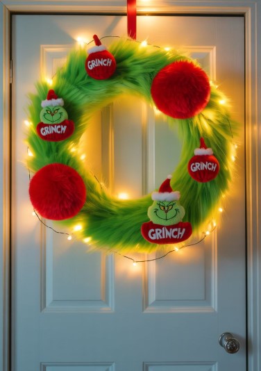 DIY Grinch Wreath Ideas