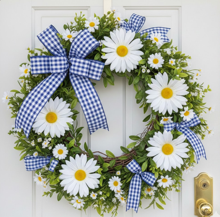 Daisy and Gingham Charm