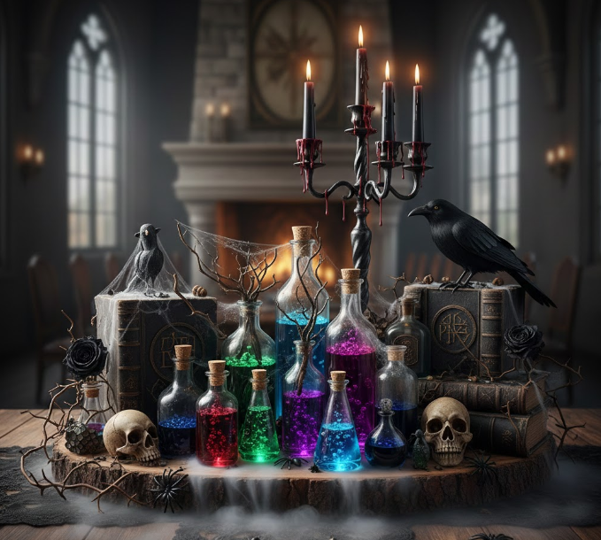 Dark Arts and Potions Display