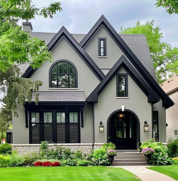 Dark Gray Farmhouse