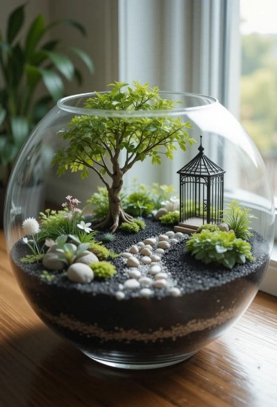 Decorate a Spring Mantel with Houseplants