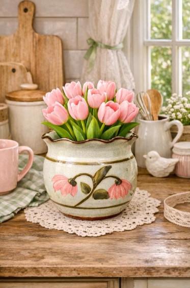 Decorate with Vintage Flower Pots