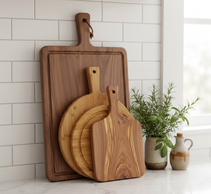  Decorative Cutting Boards Against the Backsplash