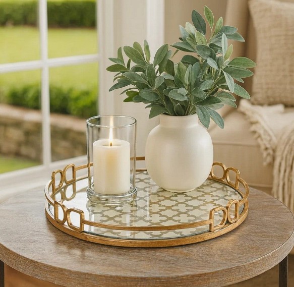 Decorative Trays With Small Accents
