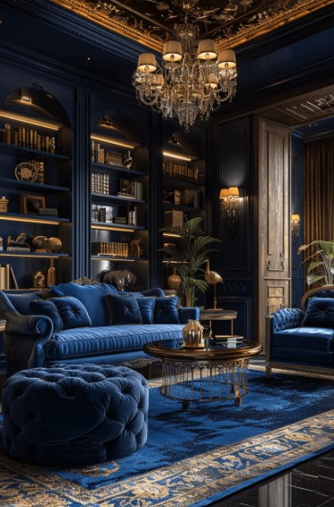 Deep Navy Bohemian Flair