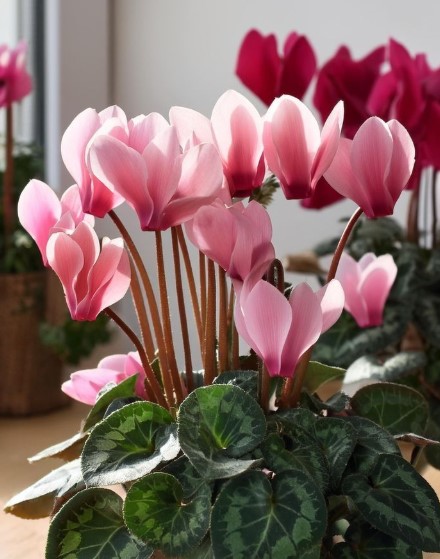 Delicate Pink Cyclamen Elegance