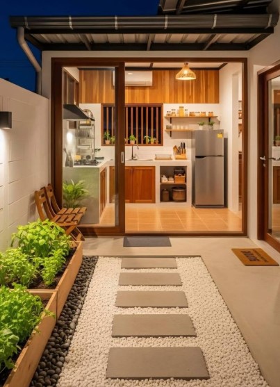 Discreet Outdoor Kitchen