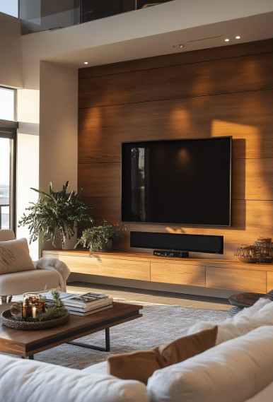Discreet TV Wall