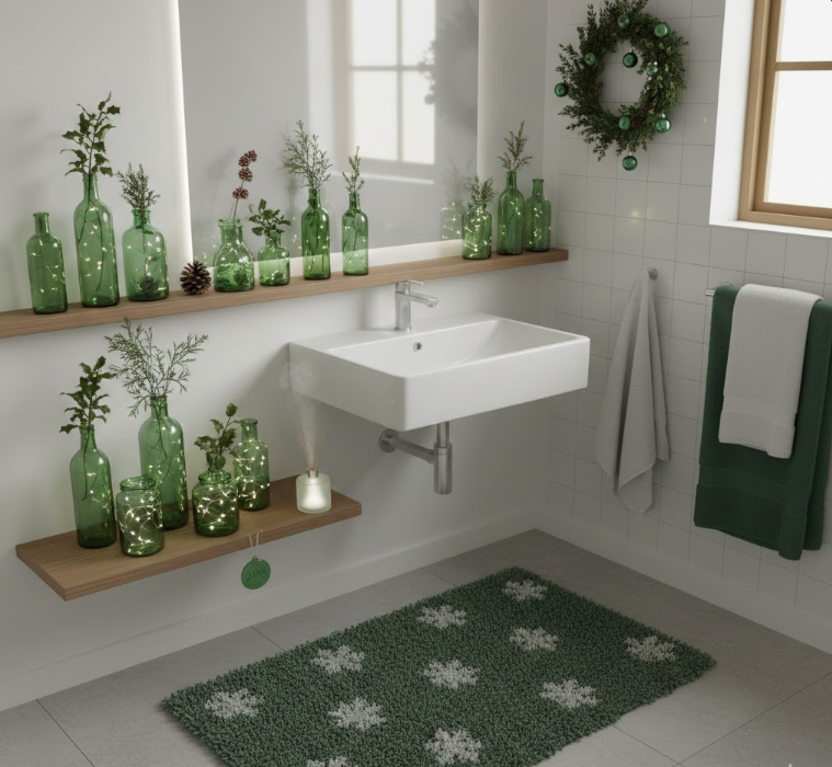 Display Simple Green Glass