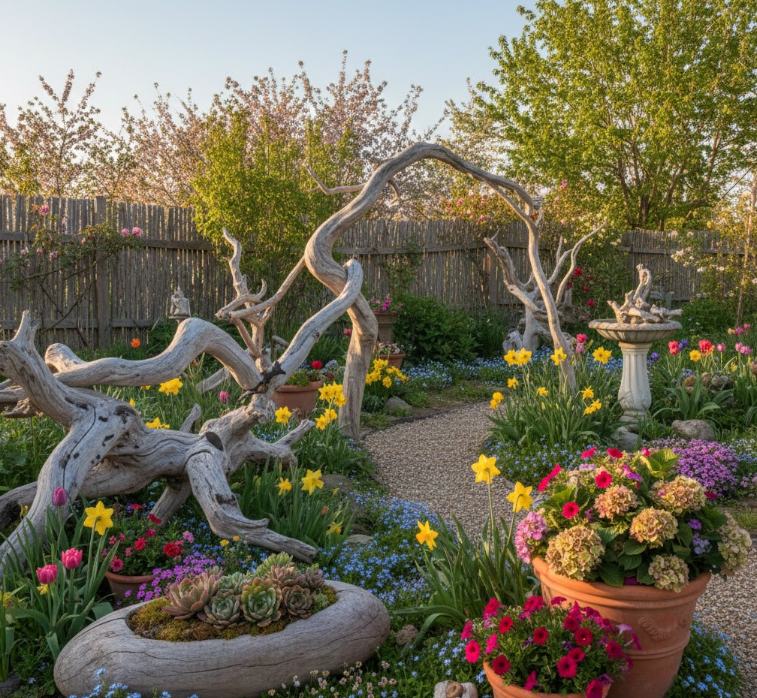 Driftwood Garden Accents