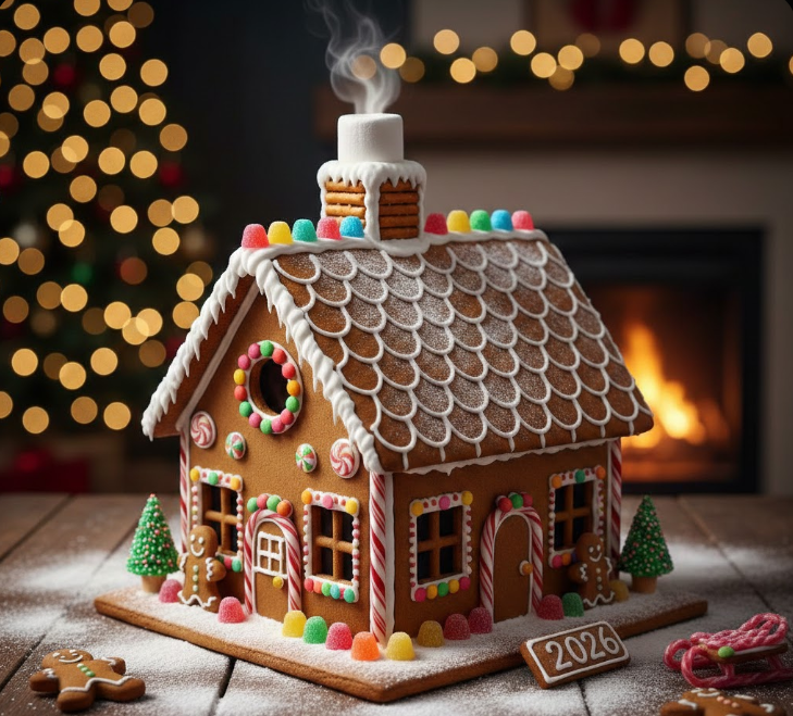 Edible Gingerbread House