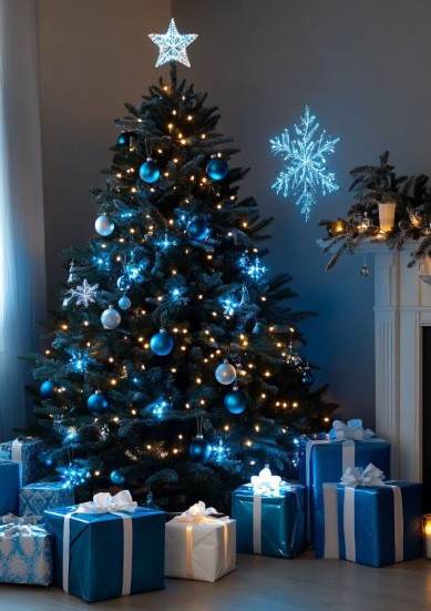 Elegant Blue Christmas