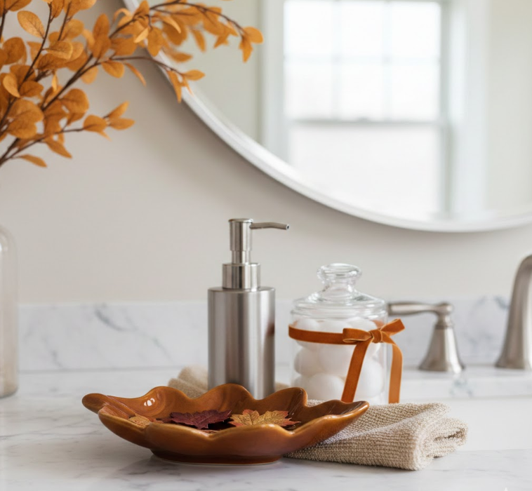 Elegant Marble with an Oak Leaf Dish