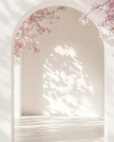 Elegant White & Dusty Pink