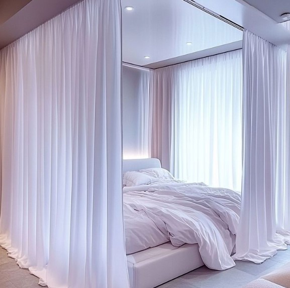 Enclose the Bed With Curtains