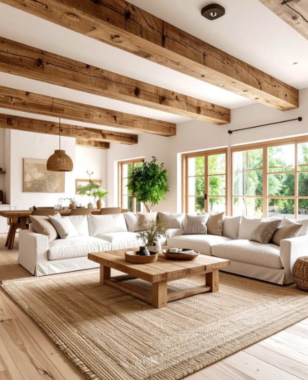 Exposed Wood Beams