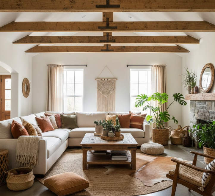 Exposed Wood Beams