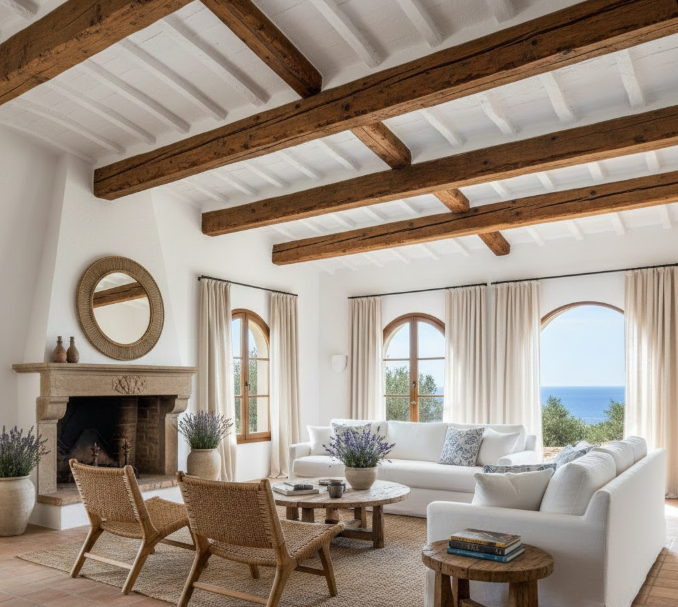  Exposed Wooden Beams