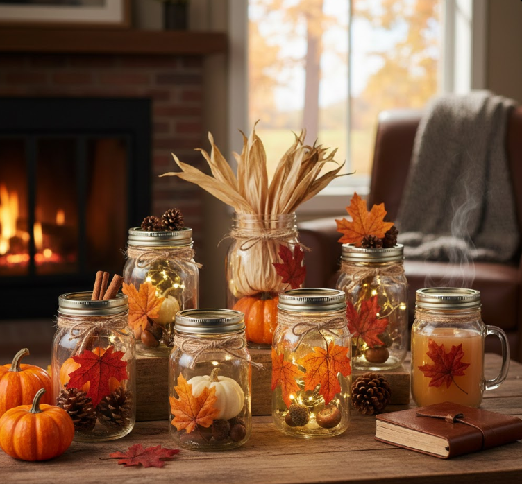  FALL Mason Jars