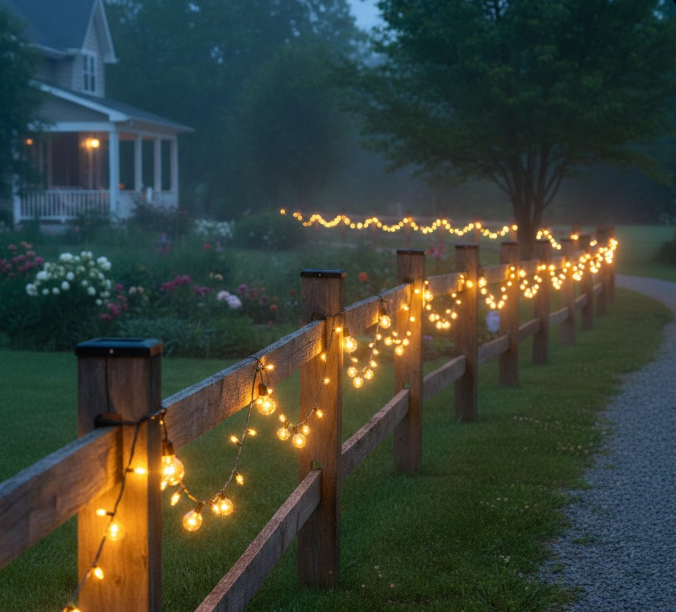 Fence Line Lighting
