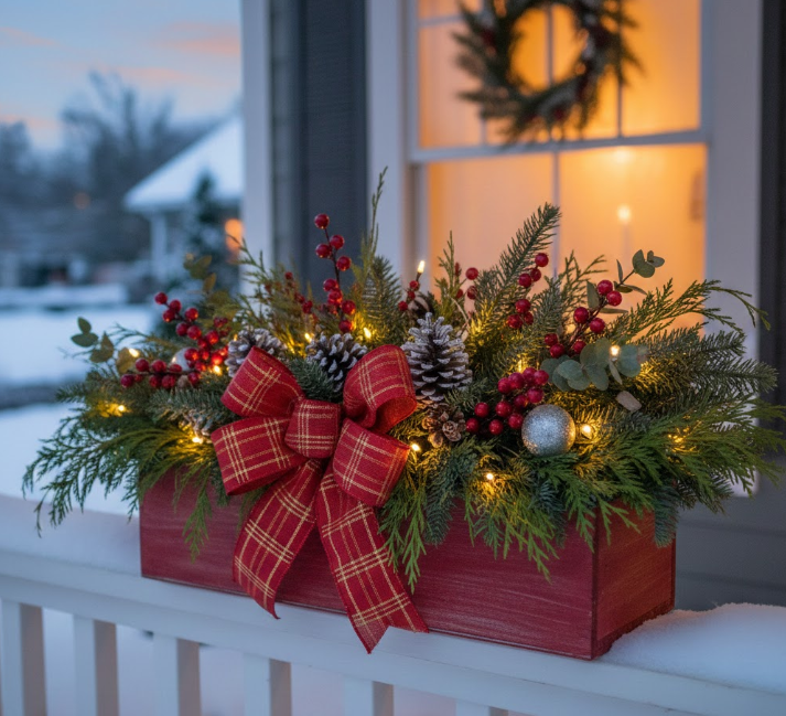 Festive Outdoor Planter Box