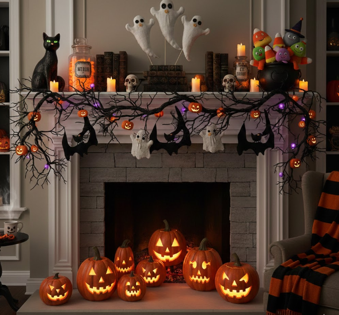 Fireplace Mantel Merriment