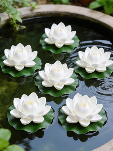 Floating Flower Arrangements for Garden Ponds