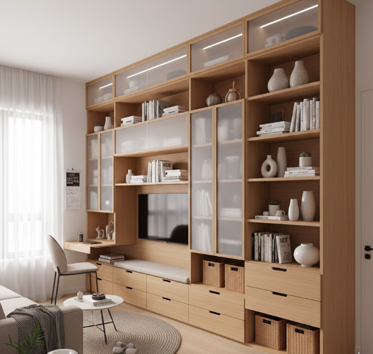 Floor-to-Ceiling Storage Walls
