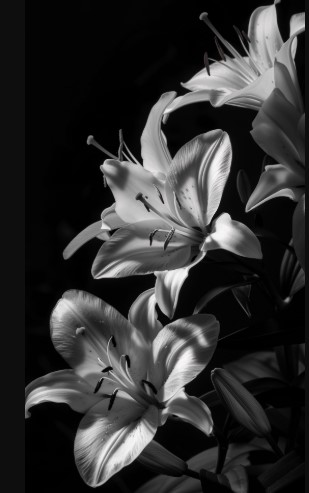 Floral Elegance in Monochrome