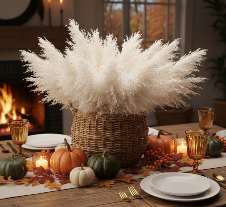 Fluffy Plumes and Basket Charm