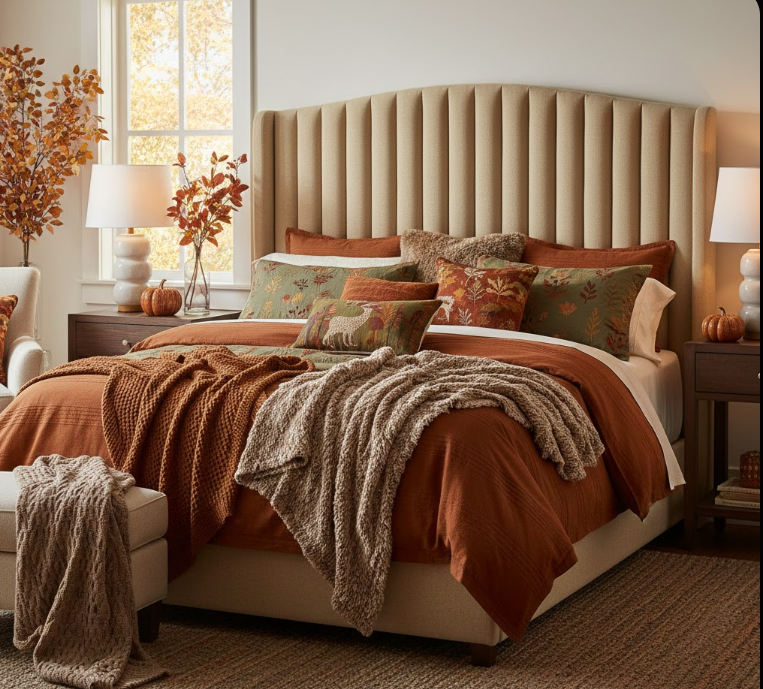 Fluted Headboard Elegance