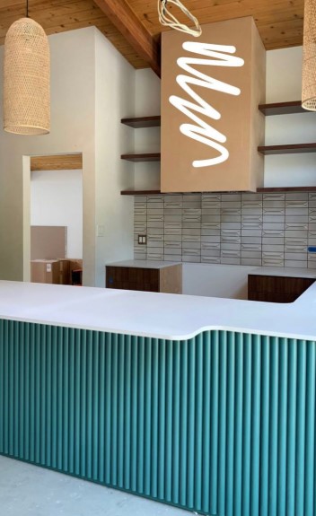 Fluted in Teal