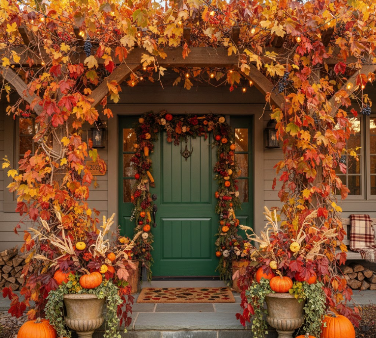 Frame Your Front Door with Foliage
