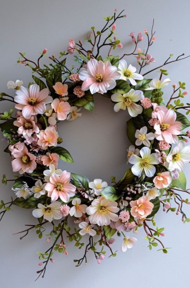 Fresh Flower Wreaths for a Spring Welcome